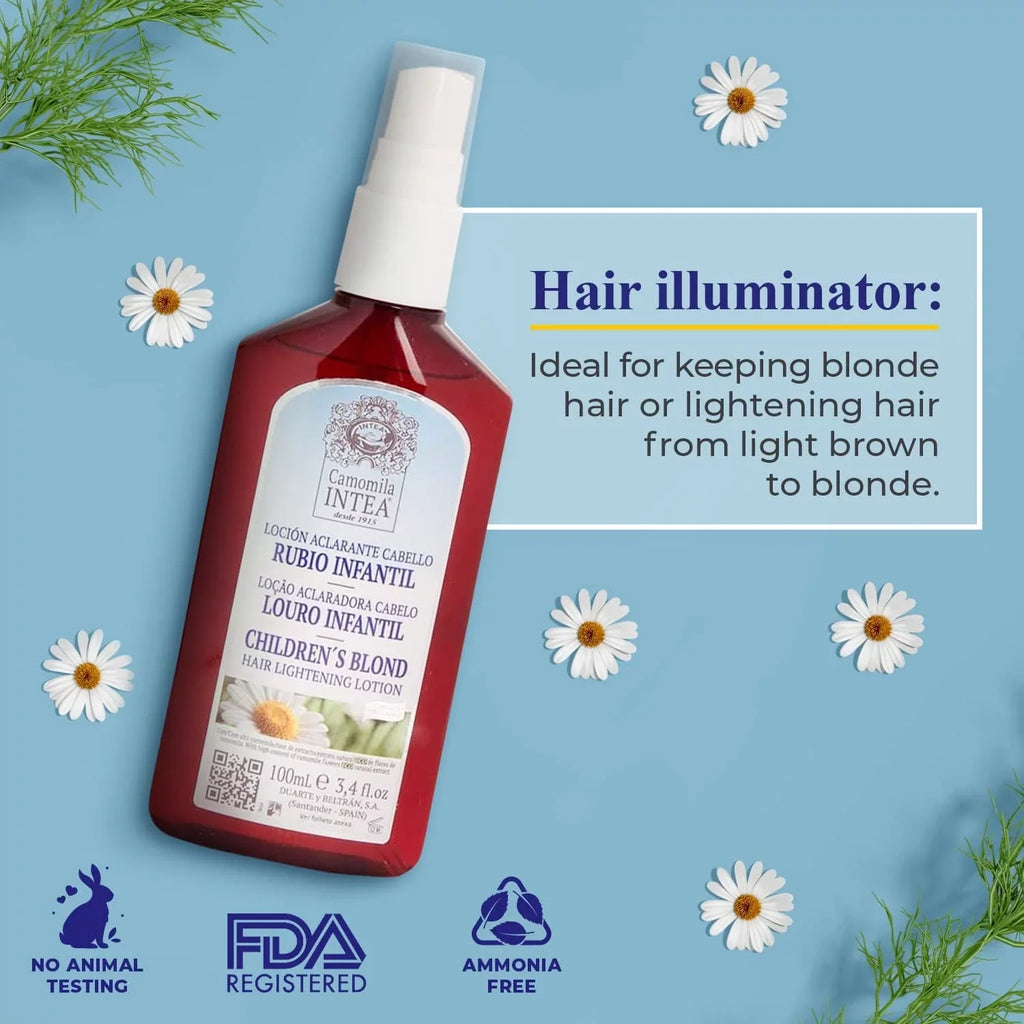 hair lightener Bleach/Ammonia Spray – blonde Lightening Hair Formula – Intea Sun spray hair Premium No For Lighten Camomila Naturally Chamomile Hair for Child-Friendly for – Kids– Lightener spray Hair