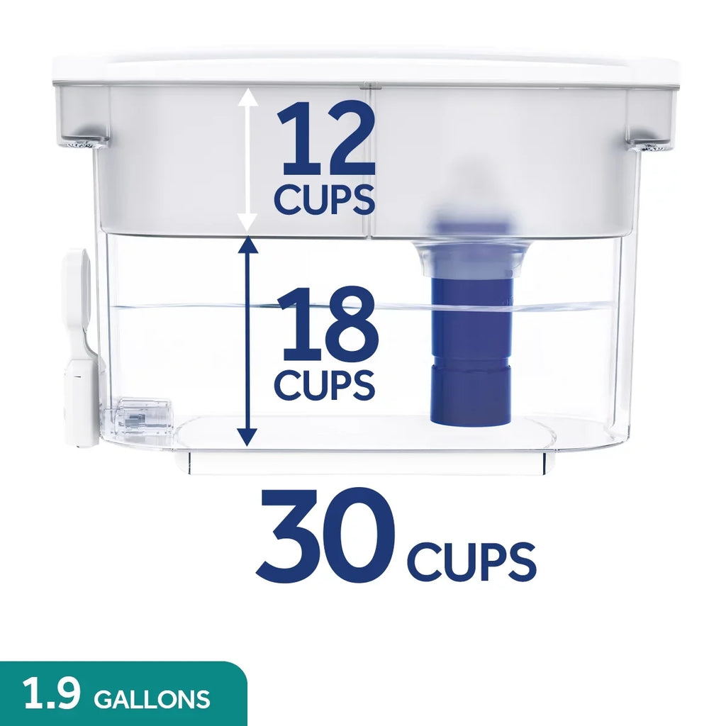 System, Filtration Dispenser Replacement Pitcher PUR 30 All Cup Fits White/Blue, Filters Plus liquid