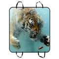A Forest Pet Swimming Tiger Car Mat Cars To Mat King Mat inches Trucks Seat Cover GCKG Seat and Of For 54x60 Car Hammock Fierce Trunk Meat SUV Cargo Dog