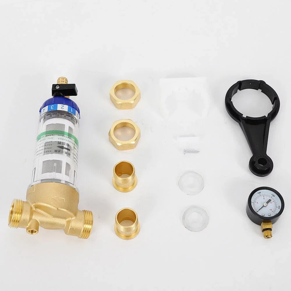 Mesh System 3/4" 50℃ Inch Sediment Down liquid Filter Reusable Spin liquid Filter