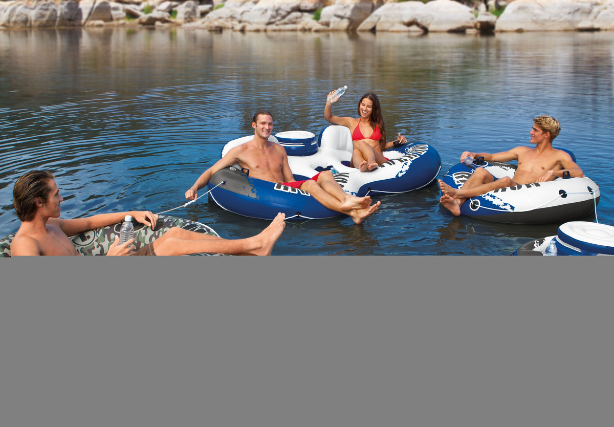 American 2 River Intex II Float Float Run Flag & Person 2 Person