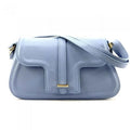 Shoulder Effect - Leather, Luxury Hammered Light Womens Valentino Italian Cyan in Handbag Genuine Artisan Handcrafted Small
