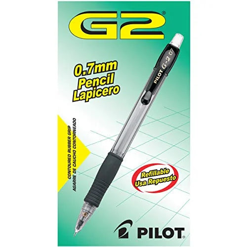 Mechanical Black with Pencils, G2 PILOT (51015) 12-Pack Accents, Lead, 0.7mm
