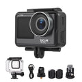 Camera Case Dual Streaming, Mini Anti-Shake, Supports Action 20MP, Screen, with Waterproof, SJ11Active Waterproof Live - and Adapters Comes