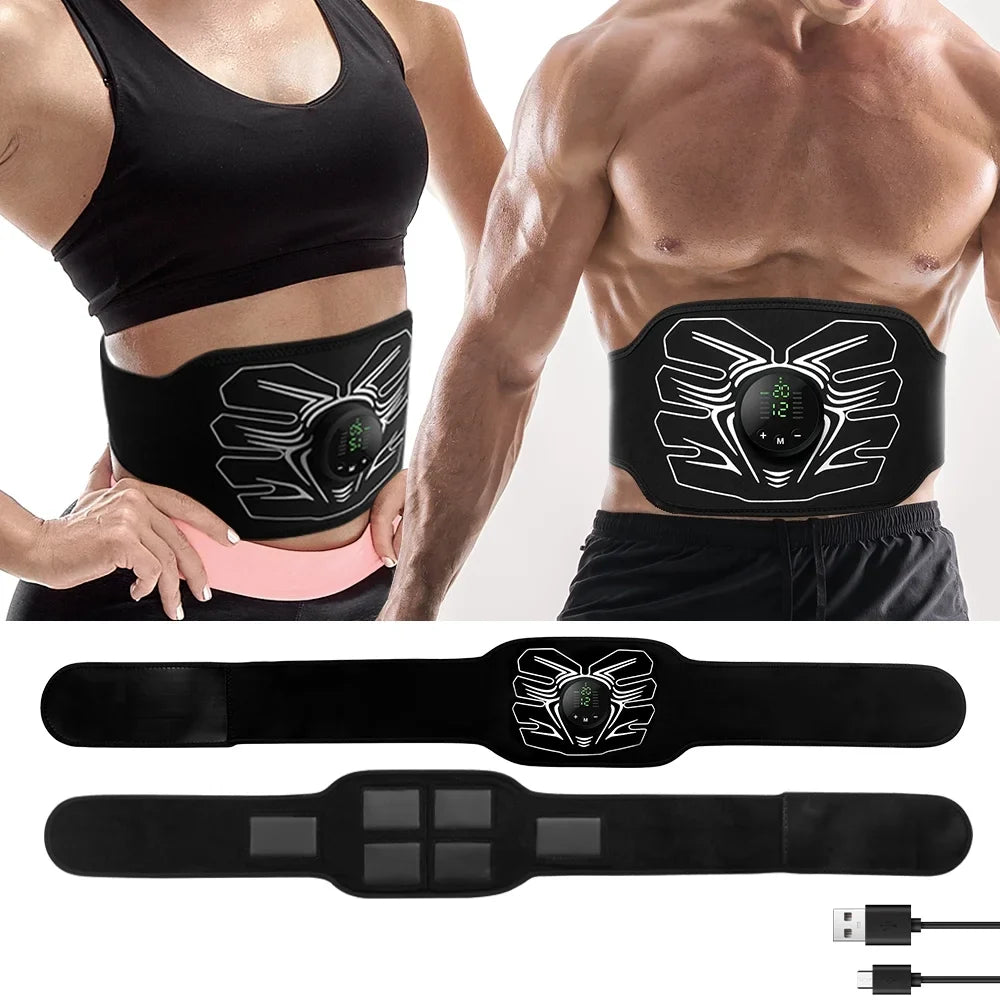 Home Workout Fitness Office Abdomen Machine,Abdominal for Workout Ab Belt Portable Stimulator Equipment Muscle ABS Stimulator,Ab Toning
