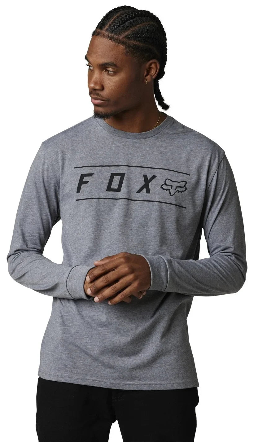 Long Dri-Release Heather T-Shirt Sleeve Fox Racing LG Mens Graphite Pinnacle