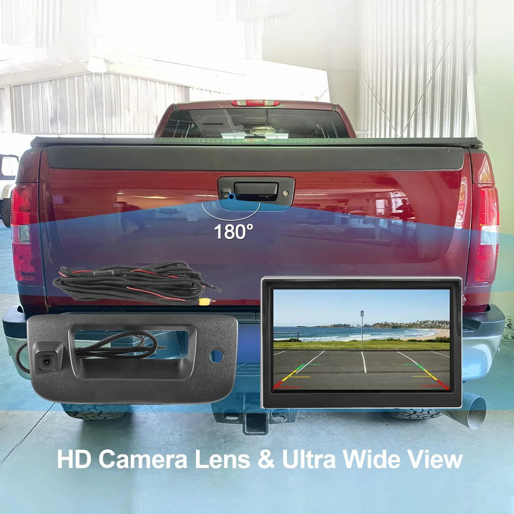Tailgate Chevy Camera View Rear Silverado/GMC 2007-2013 Backup 22755304 Handle for Sierra