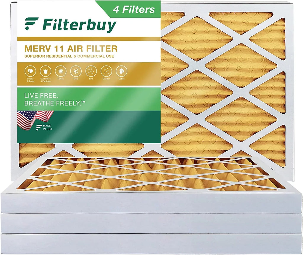 MERV AC Furnace Pleated HVAC Filterbuy Filters 8x20x2 Air (4-Pack) 11