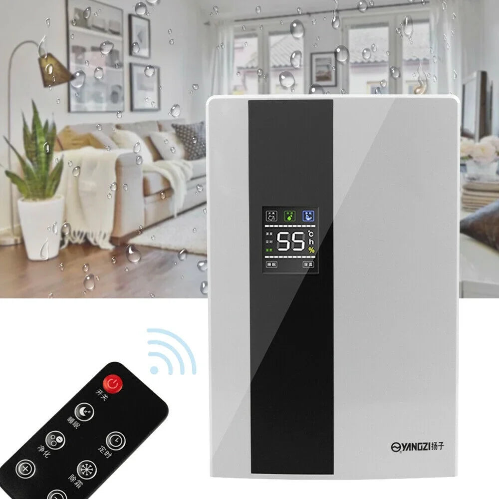 Quiet and Dehumidifier Tank with Dehumidifier 2200ml Remote Portable liquid Ultra TOOL1SHOoo LCD