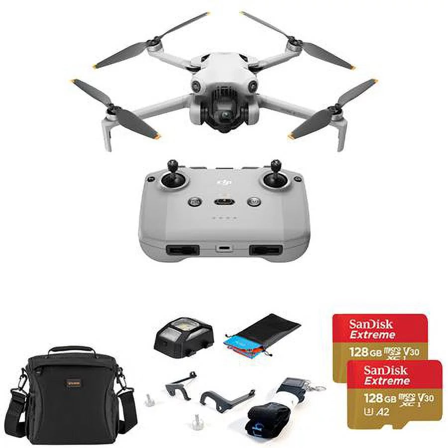 128GB Lanyard Mounting Strobe Pad 4 RC-N2 Claw Controller, Landing System, Pro with Cards Bundle Drone Mini with Light SD x and