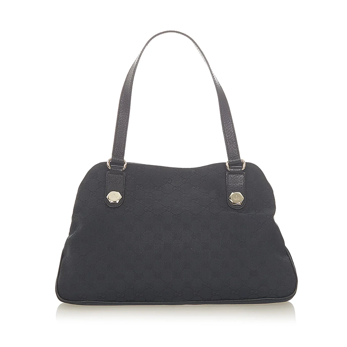 Fabric Black (Good) Women GG Canvas Bag Pre-Owned Shoulder