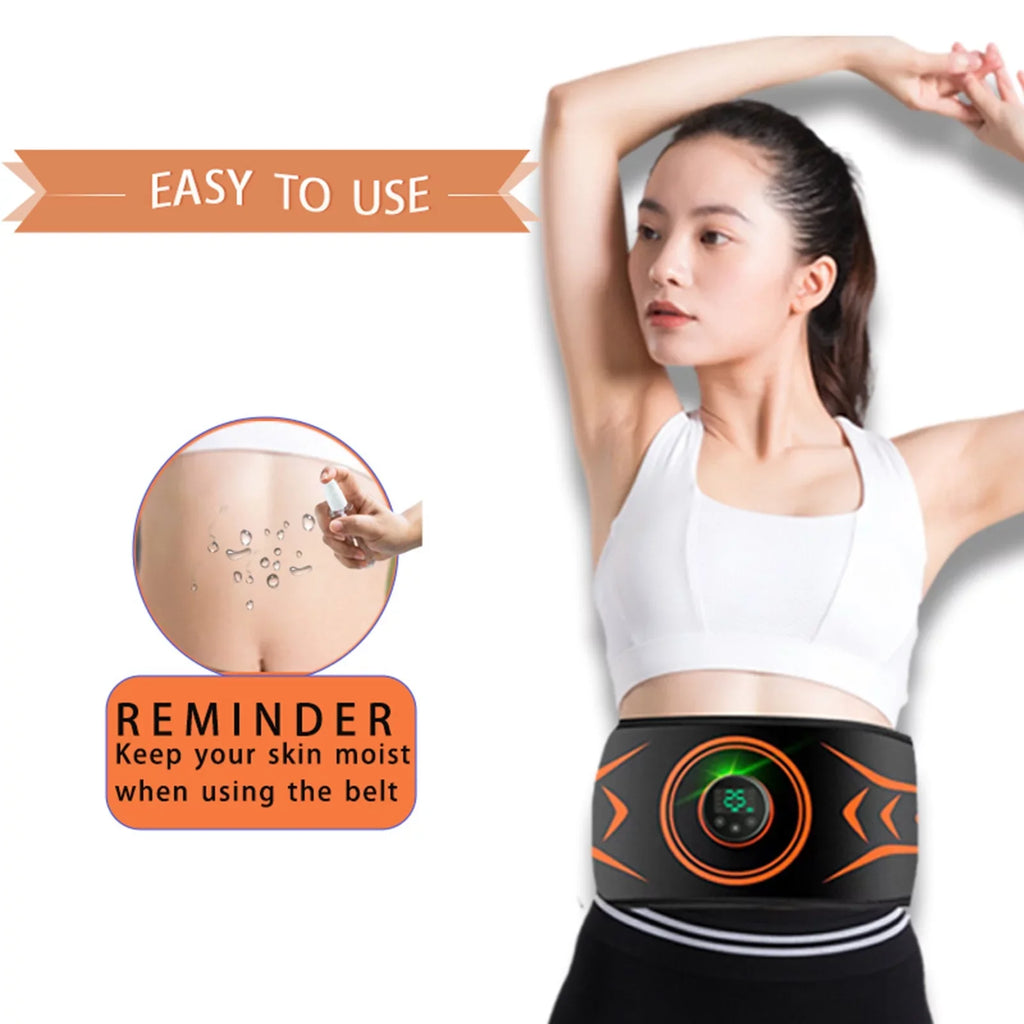 Abs No a Defined Equipment Massaging Fitness and Stomach Time in Electric Belt Toning , Abdominal for Abs Abdomen Nebublu Get Workout Flatter Trainer Slimming Belt