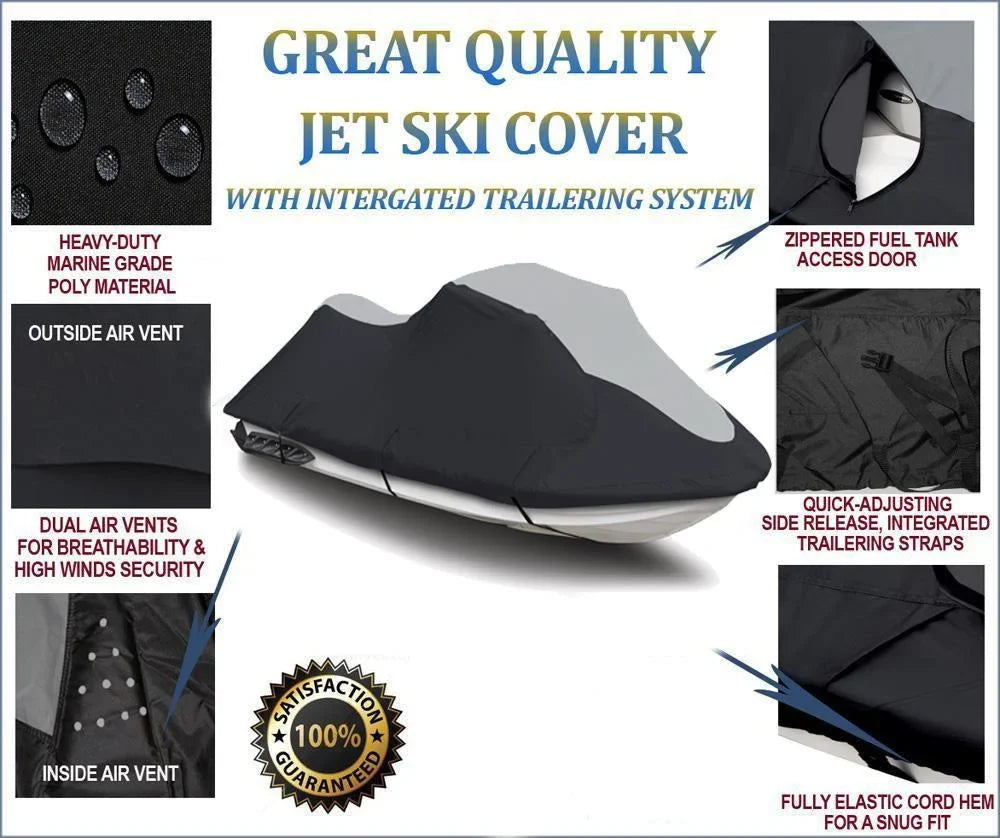 STX 2002-2005 PWC for 1200 R SUPER JetSki HEAVY-DUTY Cover Kawasaki 2003-2008 Cover 12-F Ski Jet Compatible STX