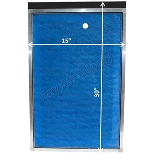 (3 Air SUPPLY MicroPower Pads Filter Compatible RAYAIR Replacement Pack) 15x30 BLUE with Guard Cleaner