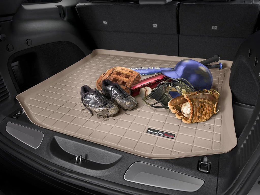 2nd Cargo Seating, Subaru Row Tan compatible with Trunk Outback 2015-2019 Behind - Liner WeatherTech
