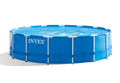 Above x Pump 48" Frame Ground Intex Metal 15' Pool with Filter