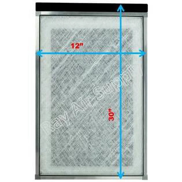 MicroPower with Replacement (3 Pack) Air 12x30 Cleaner Refills Filter 12x30 Pads RAYAIR Compatible SUPPLY Guard WHITE