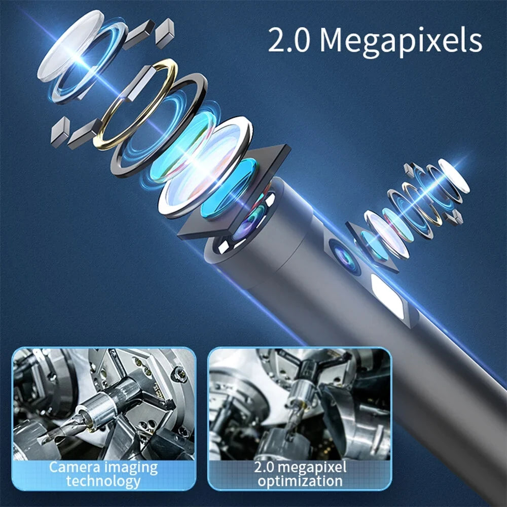 Endoscope Borescope Mobile Camera IP67 Built-in Android Type-C Inspection Waterproof IOS Lights Phone 7.9mm LED for Adjustable