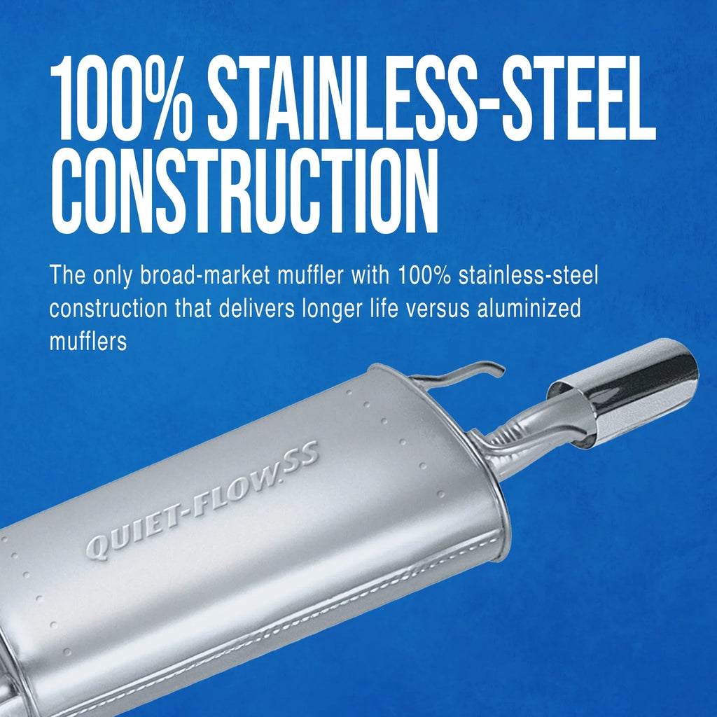 select: Fits Muffler Exhaust JEEP Exhaust CHEROKEE 1996-2000 Walker Quiet-Flow SS 21357