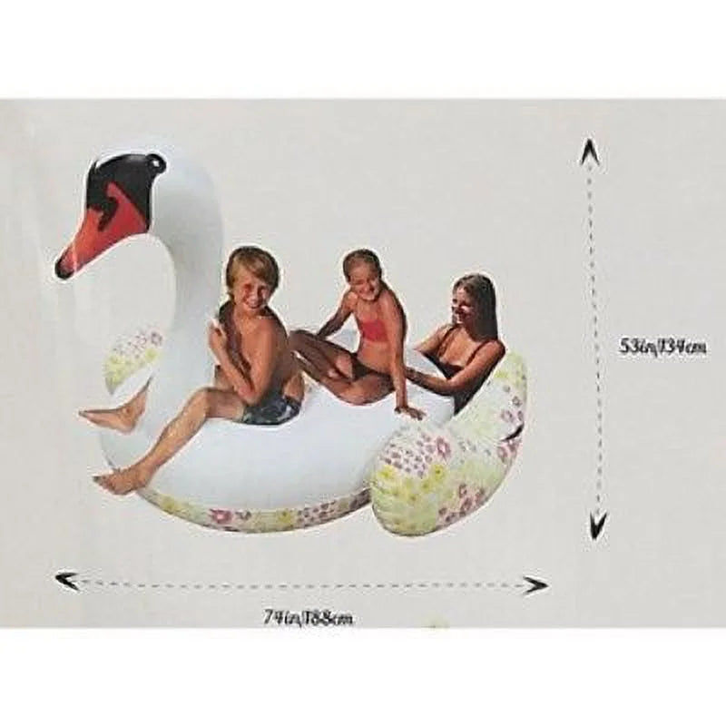 Inflatable 16 x Swan x Huge It's Float 74 Pool Durable Gauge 74 Lake 53 River