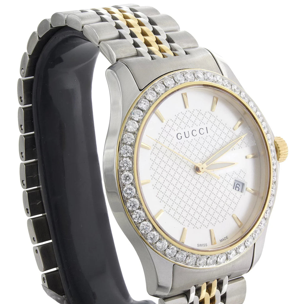 Watch Two Diamond 2 Ya126409 Tone CT. PVD Steel 38mm Yellow S. G-Timeless