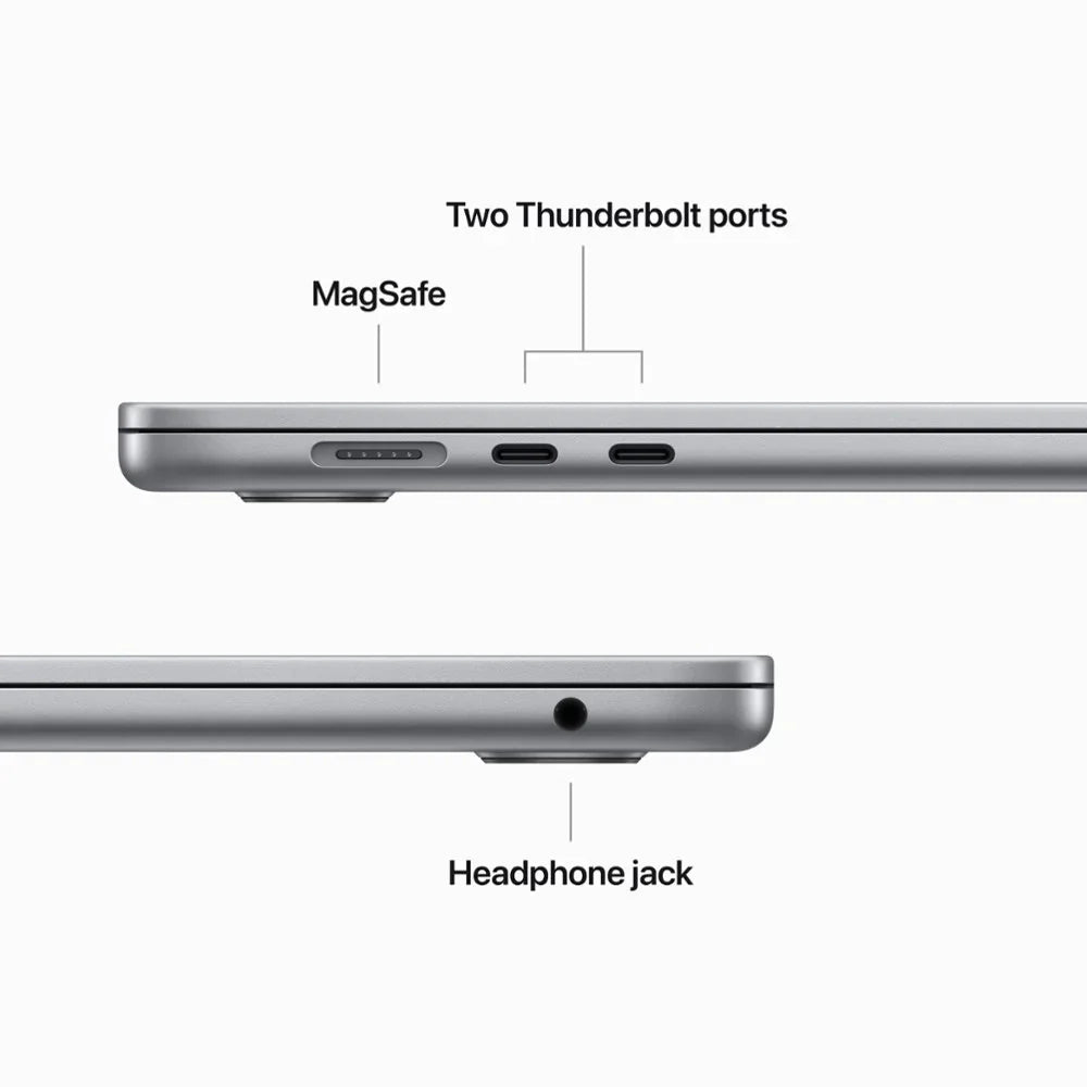 MQKQ3LL/A Gray in M2 Air (Refurbished) MacBook Space Like Chip, RAM, 8GB Restored Laptop 15" New 512GB with SSD