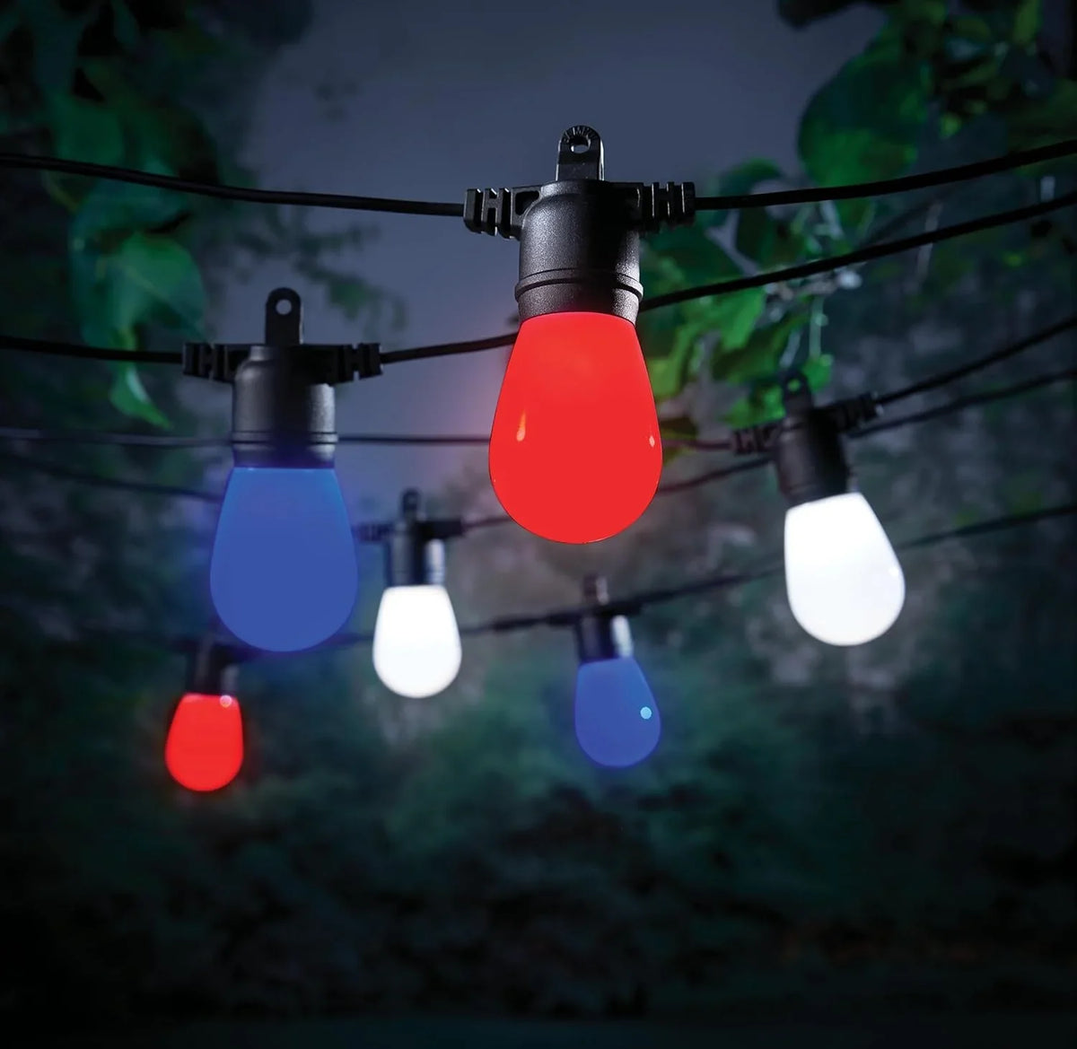 String ft. Changing Cafe Light 48 24-Light Indoor/exterior Plug-in Dimmable Waterproof, Backyard Color Balcony, LED IP65 RGBW for String Smart