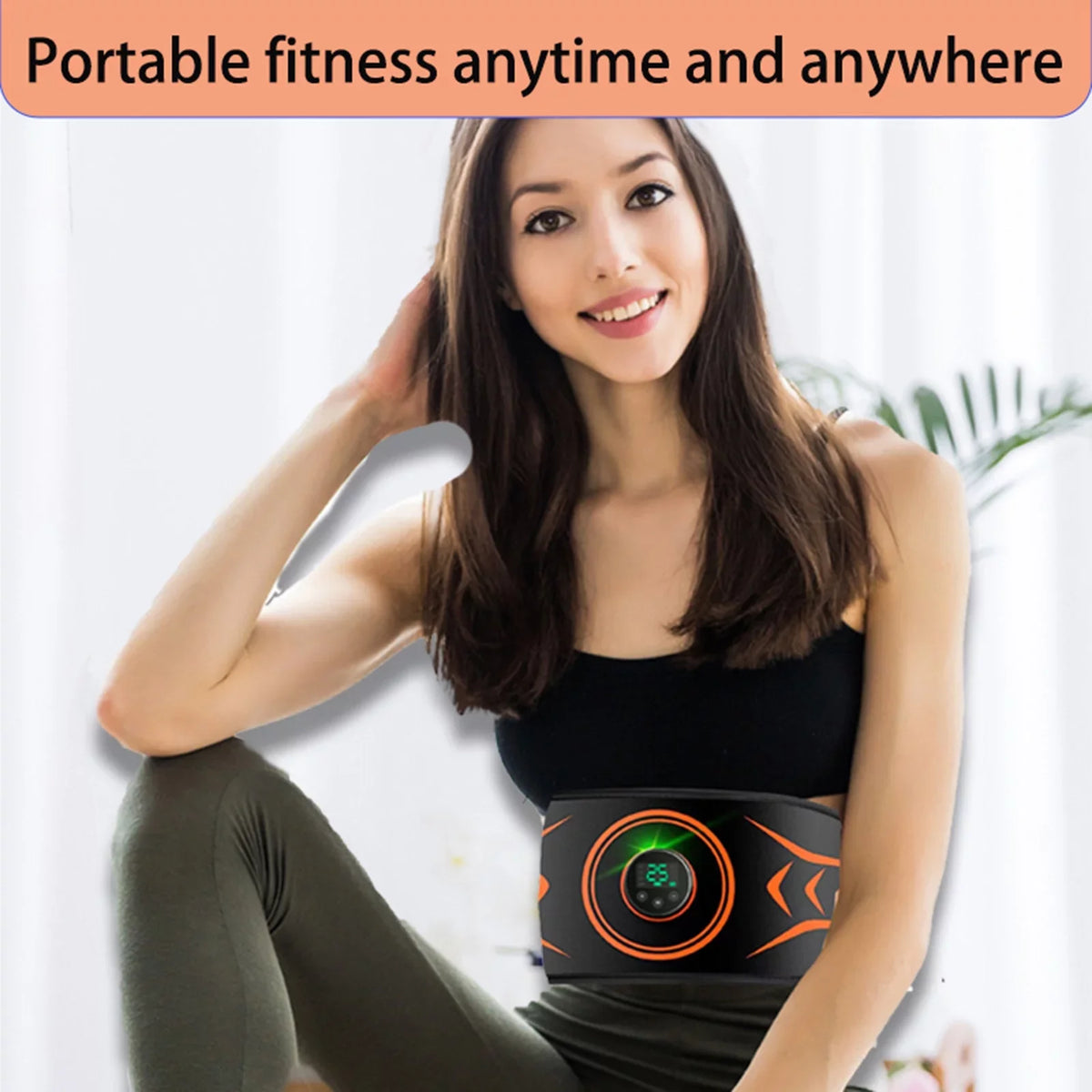 Abs No a Defined Equipment Massaging Fitness and Stomach Time in Electric Belt Toning , Abdominal for Abs Abdomen Nebublu Get Workout Flatter Trainer Slimming Belt