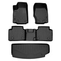 Custom All Cherokee climate 2021-2023 Liner 3rd Mat Floor SA0568-B0568-E0568 Black Fit Row Cargo the Grand & for L, Row Set 2 Jeep Behind Liner Black