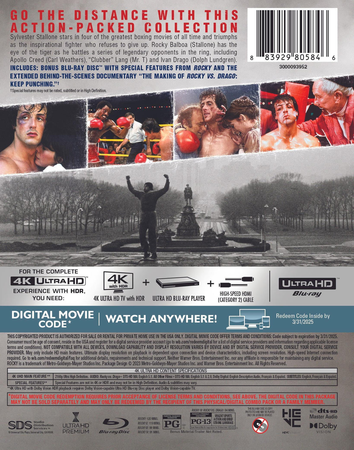 Rocky: HD) Knockout (4K Collection Ultra The