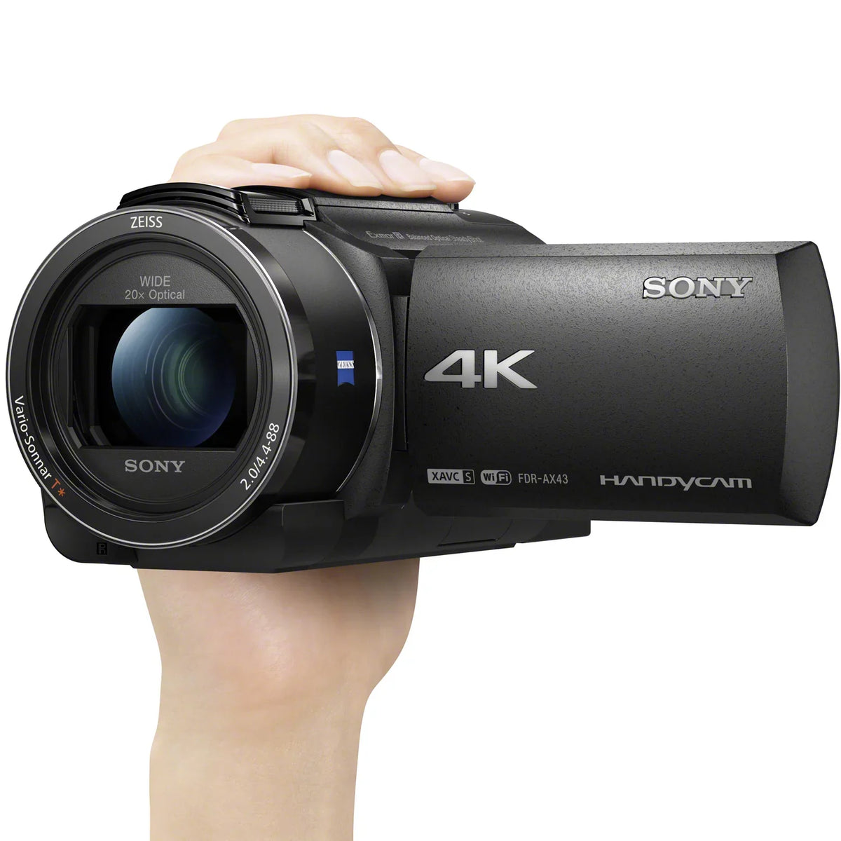 CMOS Digital Camcorder Exmor R Sensor with 4K Handycam Video AX43A