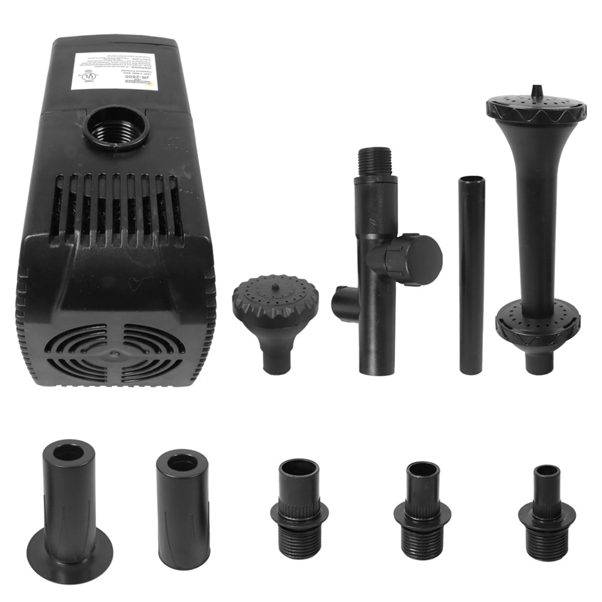 Pond liquid Heads Sunnydaze Electric Spray - 3 Volts Pump with Heads and Filter 120