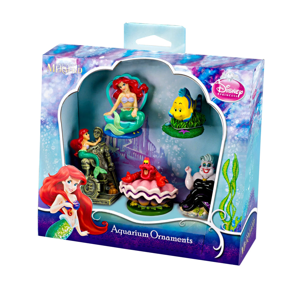 Resin 5-Piece Mini Aquariums Ornaments Little for Penn-Plax Mermaid