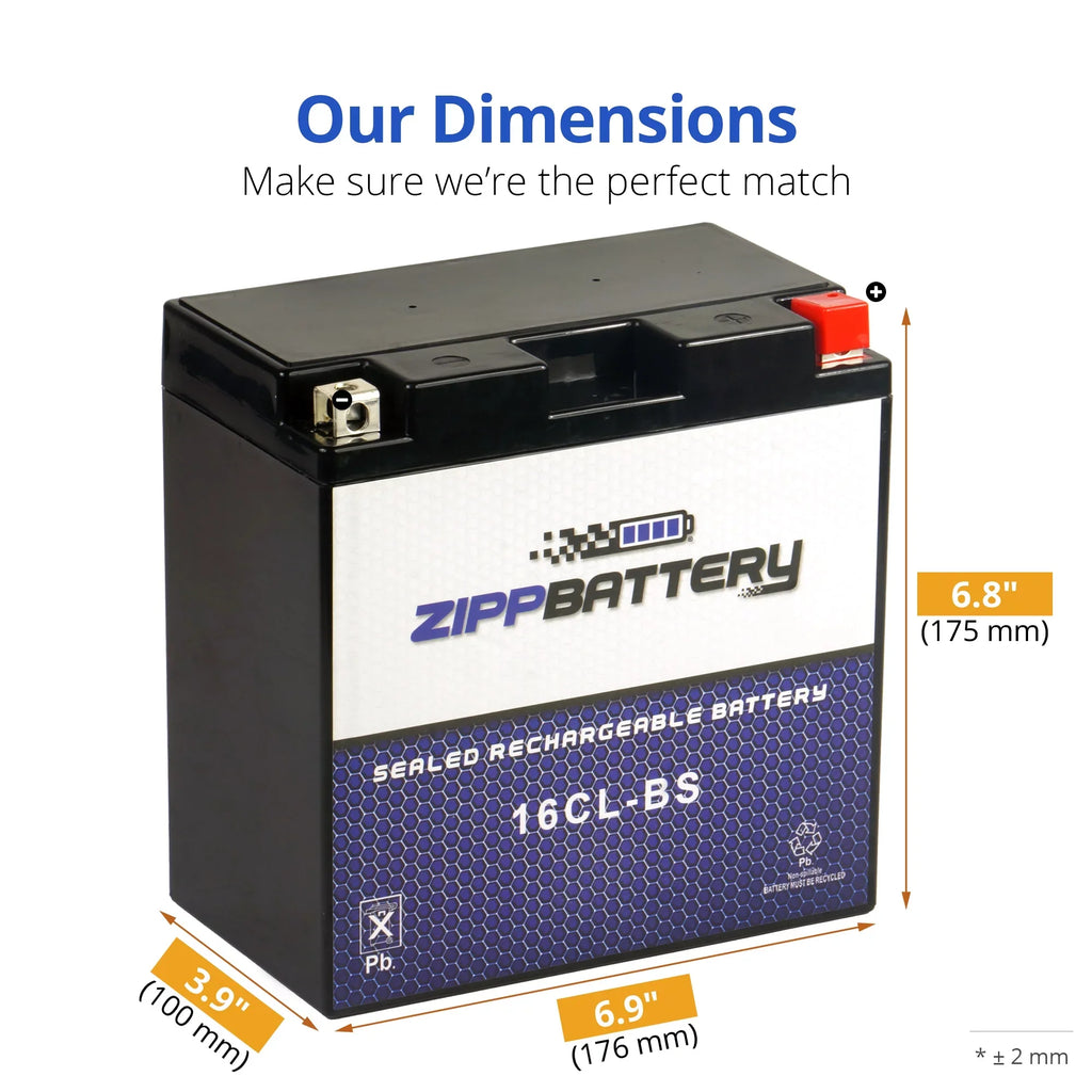 All Cc All Years All Jet Yb16cl-bs for Battery Polaris Models Zipp Battery Ski