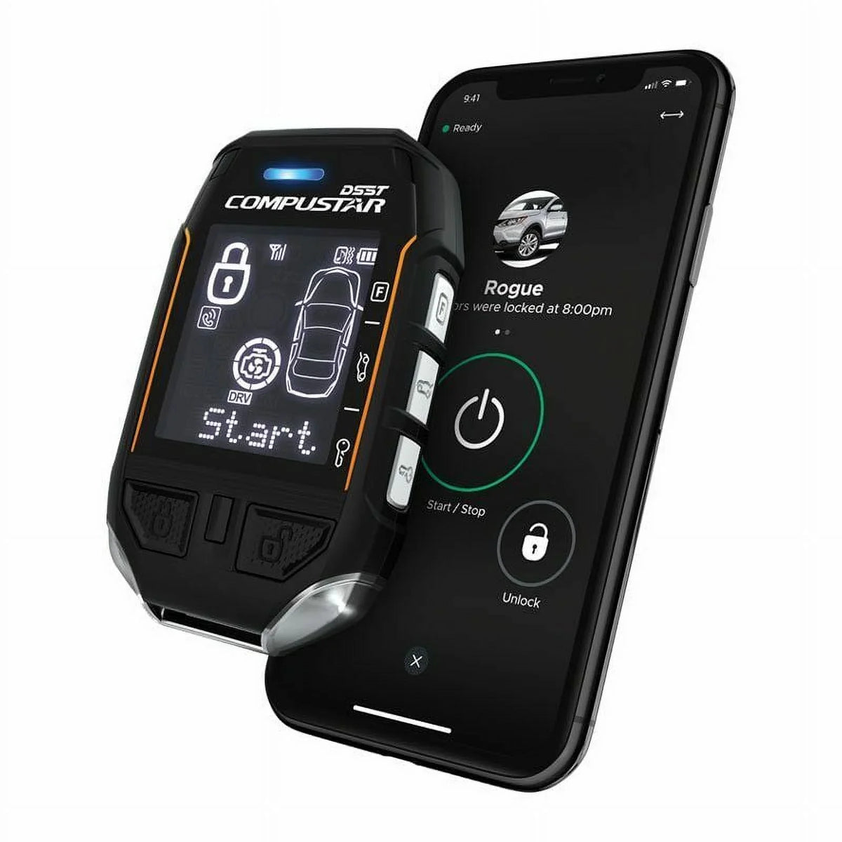 CSX CSX9900-AS 2-Way Start Security LTE Compustar Remote with Module Drone + Kit