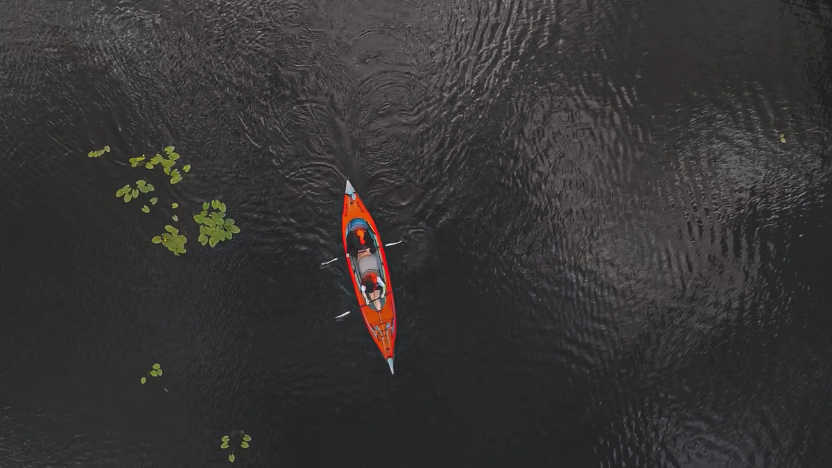 AdvancedFrame® Elite or with 15 Recreational Advanced - Solo Red Tandem Pump Kayak - ft Convertible Kayak Inflatable - Elements -