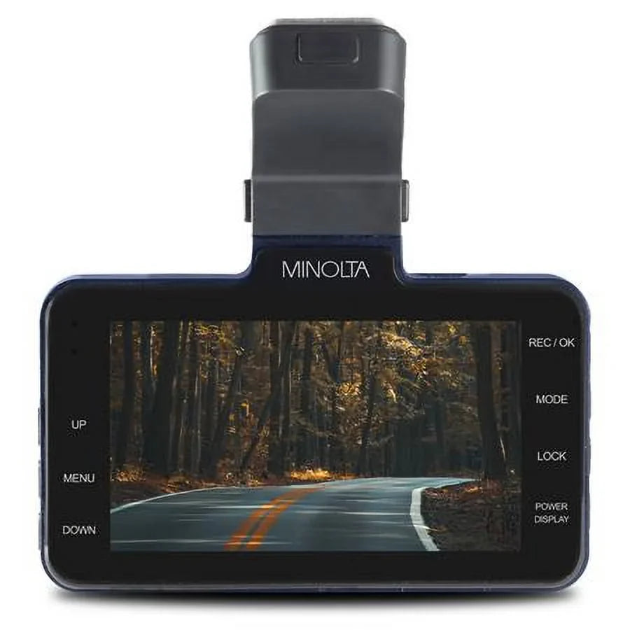 Dash Camera, MNCD370 3" 12MP Screen LCD HD Full Blue