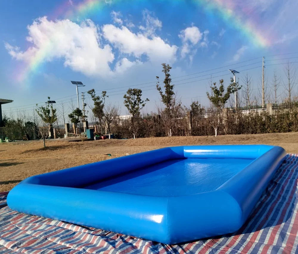 for 7*7*0.55m Blower Techtongda Swimming Family Ball liquid Walking Pool Blue with Inflatable