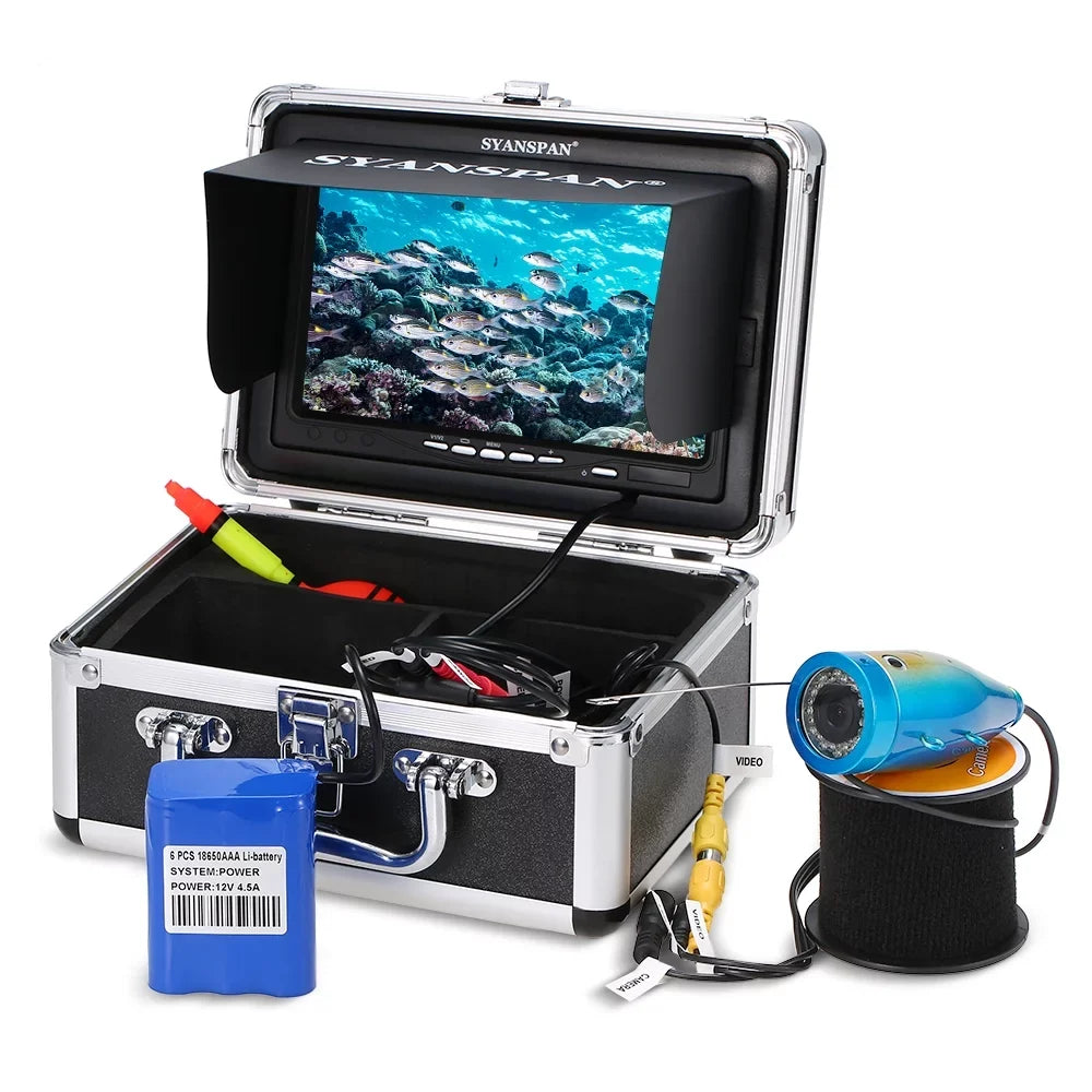 Ice Infrared Koeb Ice Lake Huiop Fishing Waterproof Inch1000tvl Boat Lake Fish InchIr Fish Camera,1000tvl 24pcs Camera Kit Waterproof Leds1000tvl SYANSPAN Ir Camera Leds 7"