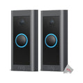 HD 1080p Black 2x Wired Video Doorbell