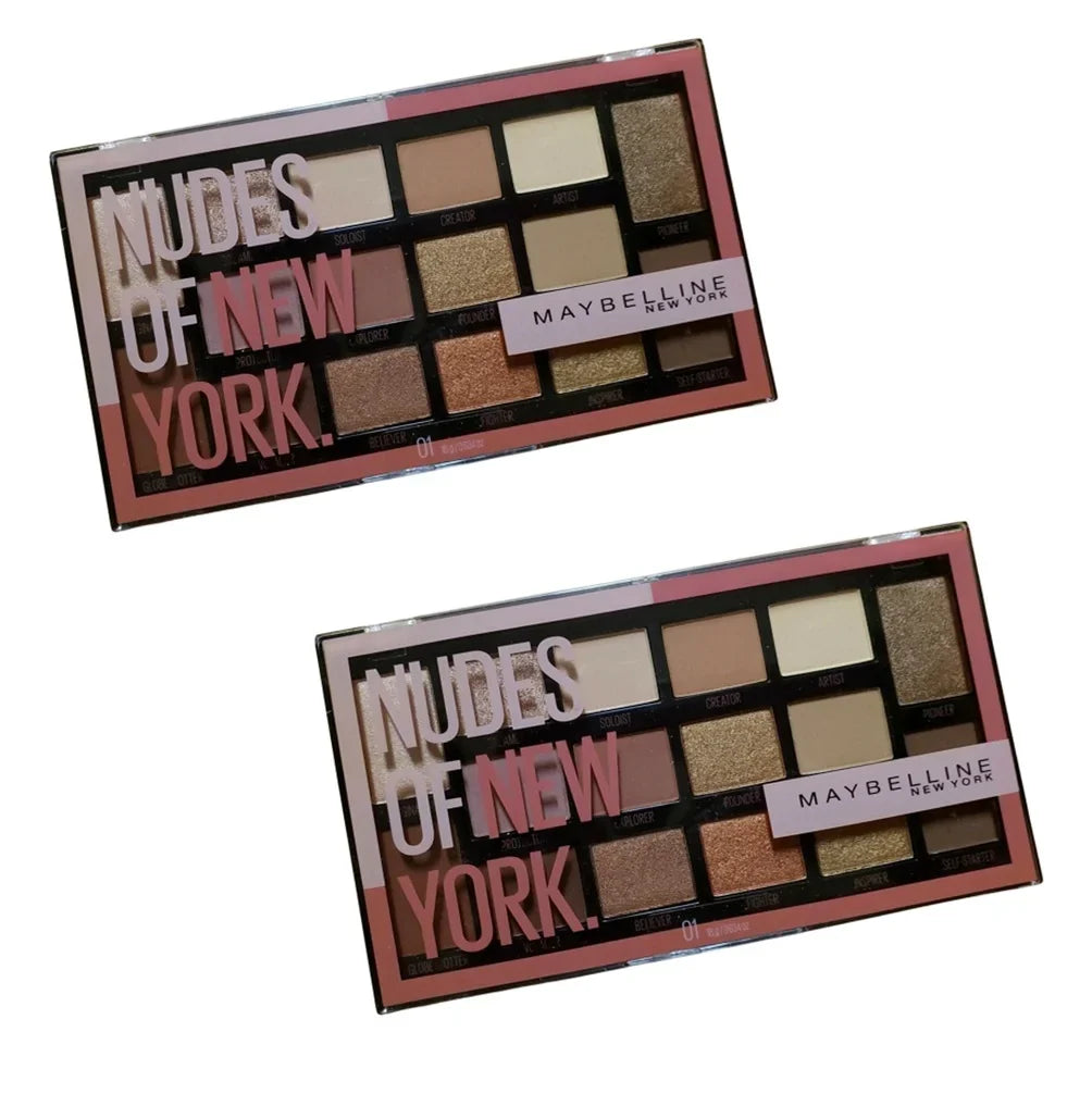York 2 New Pack Eyeshadow York of 01 New Nudes of Palette, Maybelline