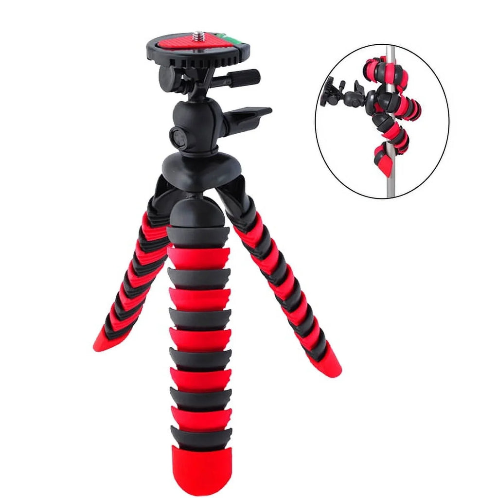 OM + 64GB Tough Camera (Red) Digital TG-7 Olympus + Tripod SYSTEM Case - Kit