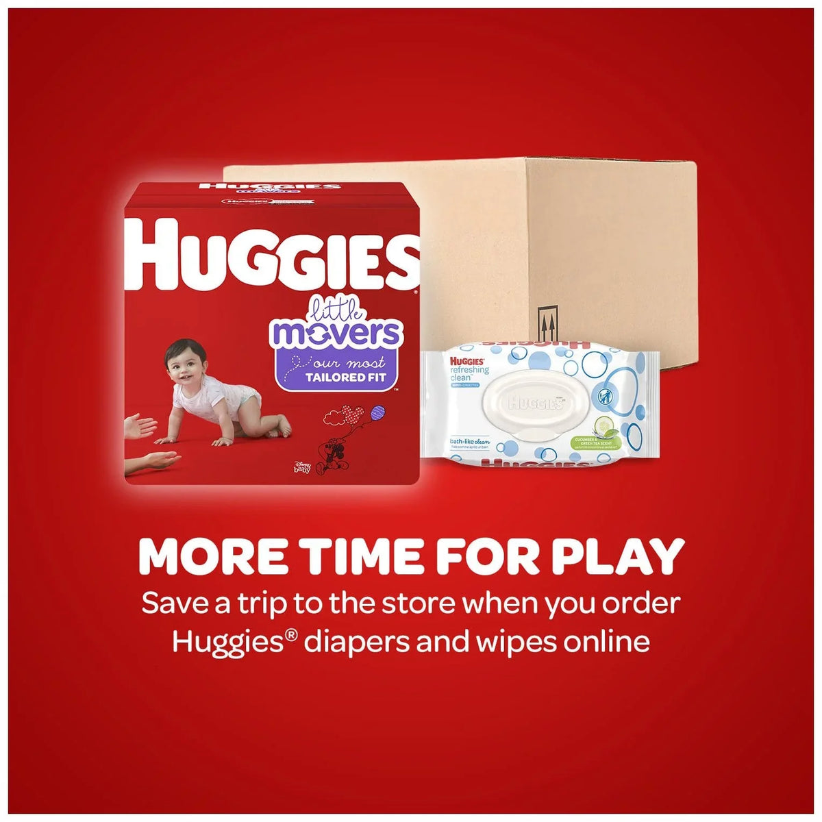 Baby Little Pack Ct, Huggies Diapers, 4, Giant Movers 104 dimension