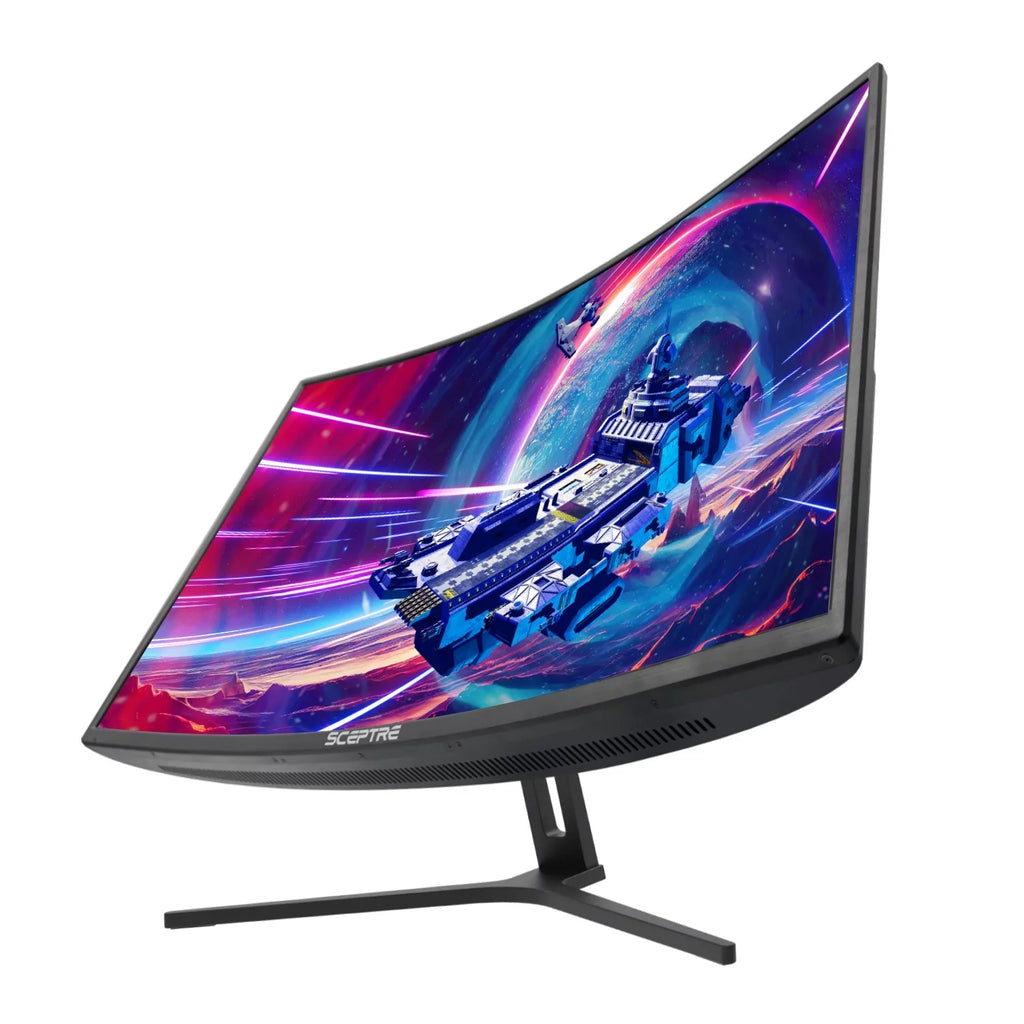 Curved Gaming DisplayPort FreeSync AMD 99% Sceptre 144Hz Speakers, Black 165Hz Machine to (C325B-185RD) 32-inch DisplayPort Build-in sRGB 240Hz HDMI up Monitor