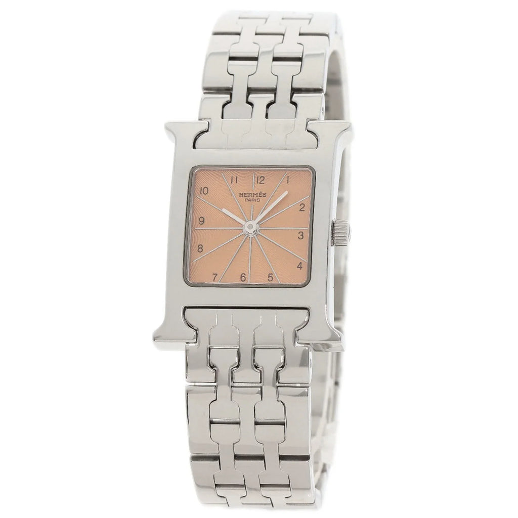 Stainless H HH1.210 Wristwatch Hermes Watch Ladies HERMES (Good) Pre-Owned Steel/SS