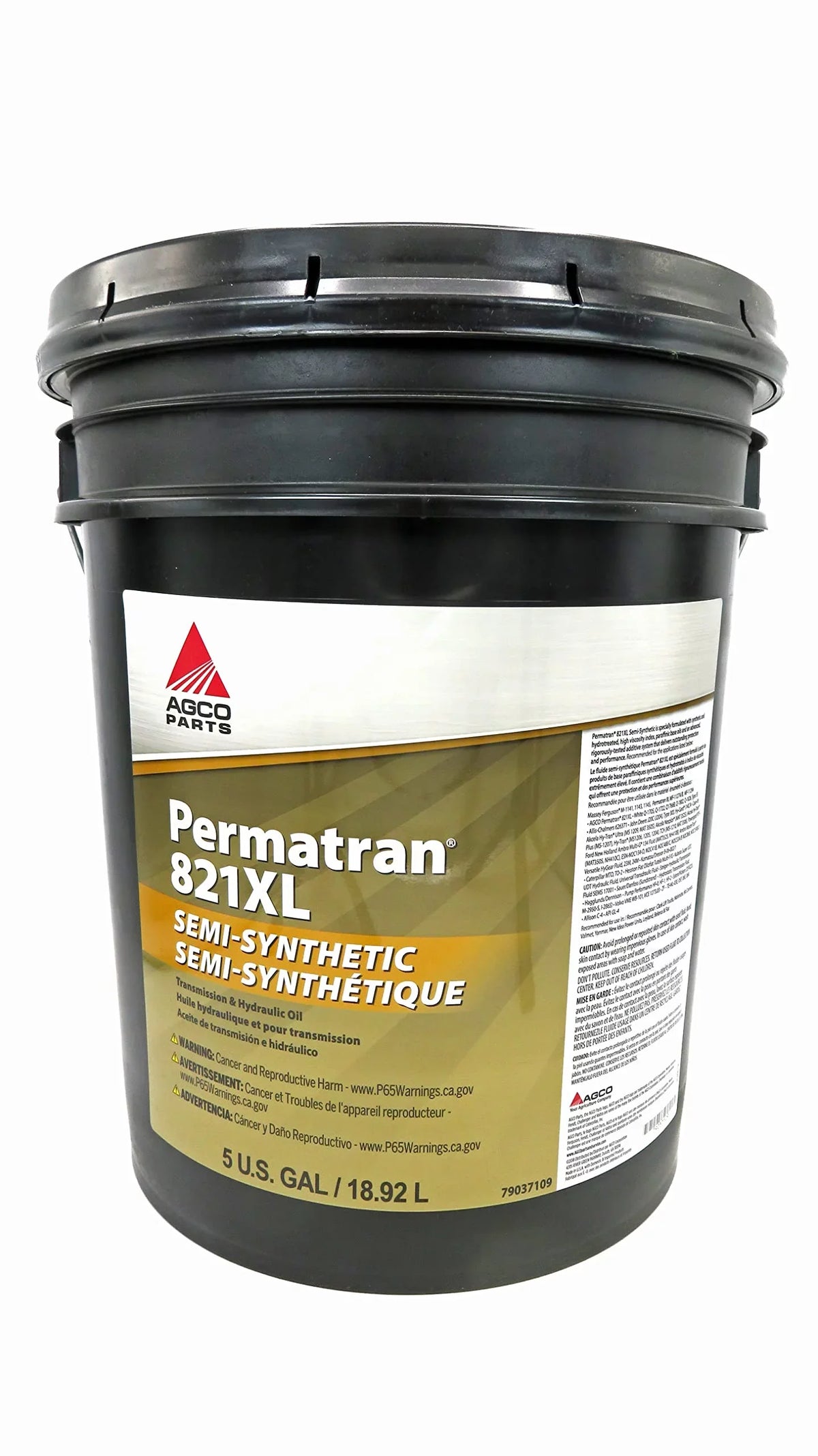 5 Permatran 79037109 & Gallons, Oil Transmission AGCO 10W-30 Hydraulic 821XL