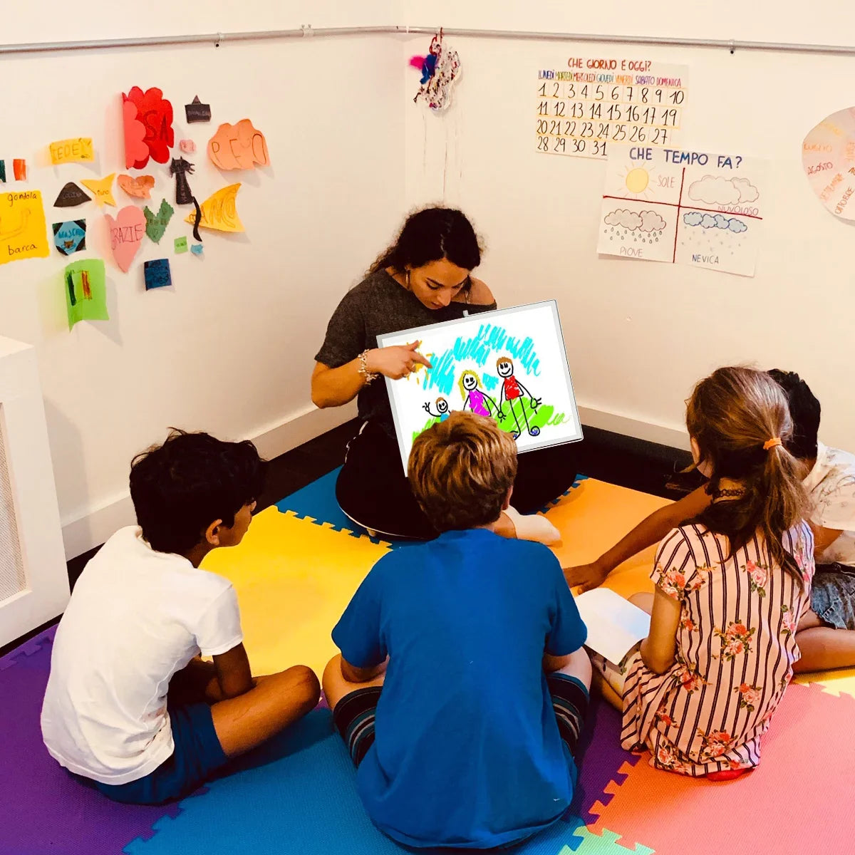 with Double-Sided Board Magnetic Erase X Easel White Stand 11", Kids Students WhiteBoard Dry Home Office 14" Desk Small for