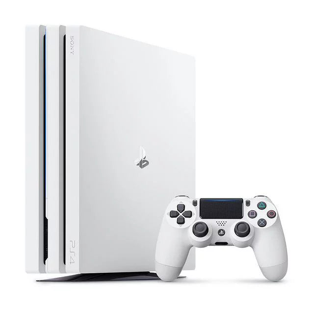 New) Controller With 1TB Kit Headset 4 Gaming (Refurbished: White, Like Pro 2 Glacier Console Pre-Owned PlayStation Cleaning