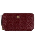 Leather Zip Wallet T Burch Continental Tory Women's Monogram