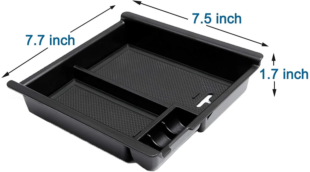 Container Secondary Tray Compatible fabric Tacoma Center 2023, Armrest 2016-2022 Box Organizer Accessories ABS with JDMCAR Console Storage Toyota Insert
